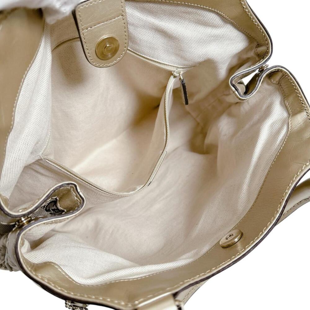 GUCCI Authentic Cream Canvas Tote Bag - Picture 12 of 16
